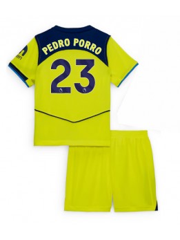 Billige Tottenham Hotspur Pedro Porro #23 Tredjedraktsett Barn 2025-26 Kortermet (+ Korte bukser)